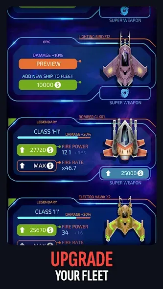 Galaxy Keeper: Space Shooter [МОД Много денег] APK Android Screenshot 4