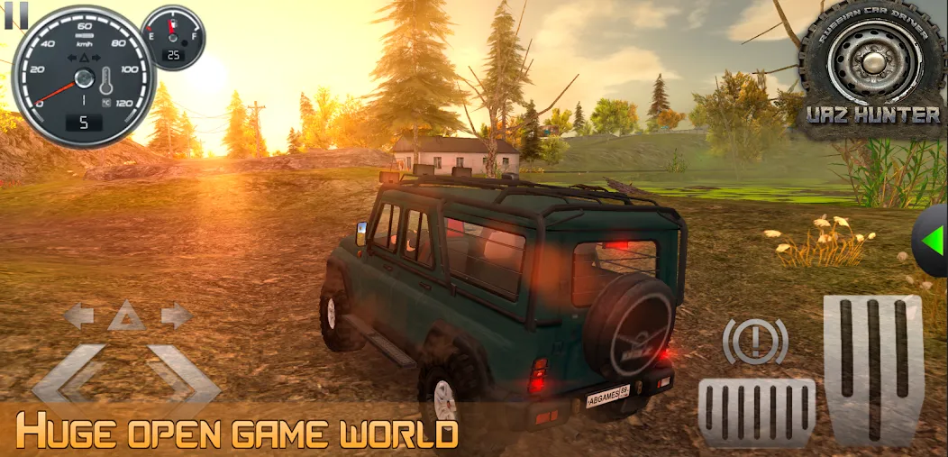 Russian Car Driver Uaz Hunter [МОД Все открыто] APK Android Screenshot 2
