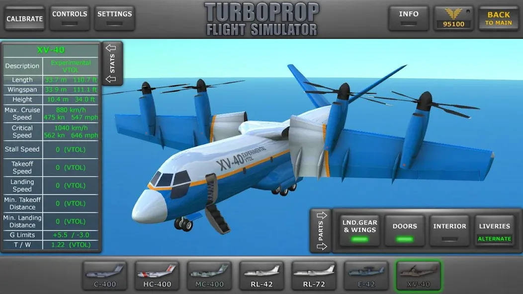 Turboprop Flight Simulator (Турбовинтовой симулятор полета 3D) [МОД Premium] APK Android Screenshot 1