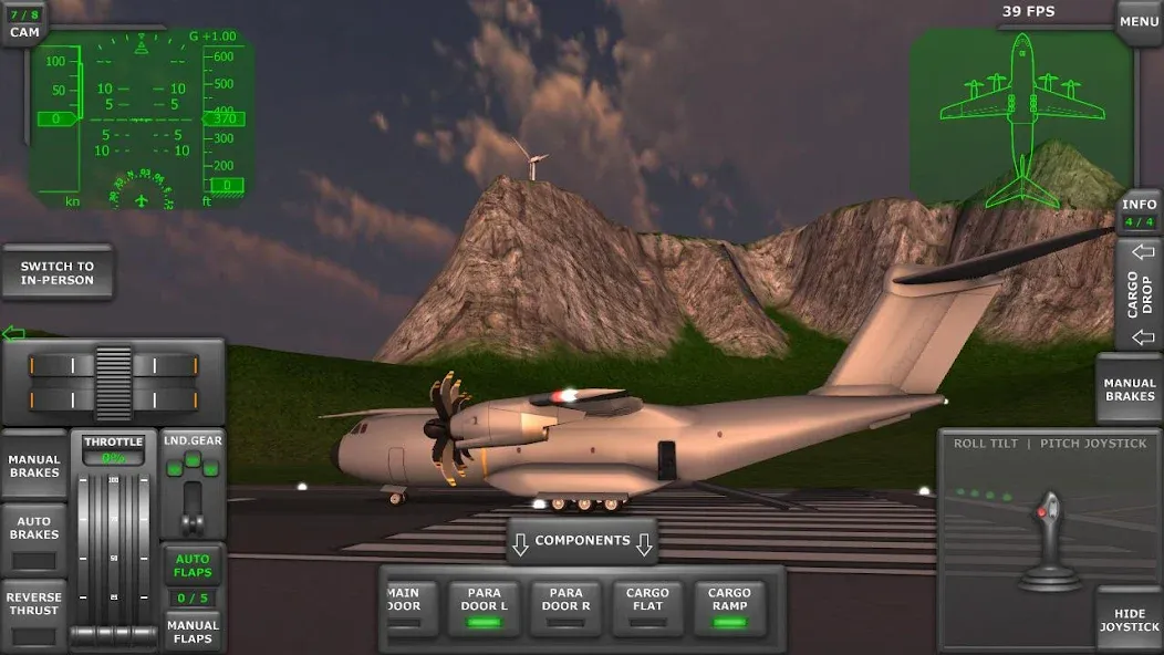 Turboprop Flight Simulator (Турбовинтовой симулятор полета 3D) [МОД Premium] APK Android Screenshot 2