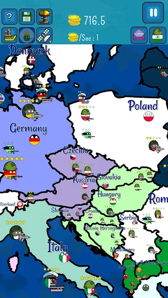 Dictators : No Peace (Диктаторс) [МОД Mega Pack] APK Android Screenshot 3