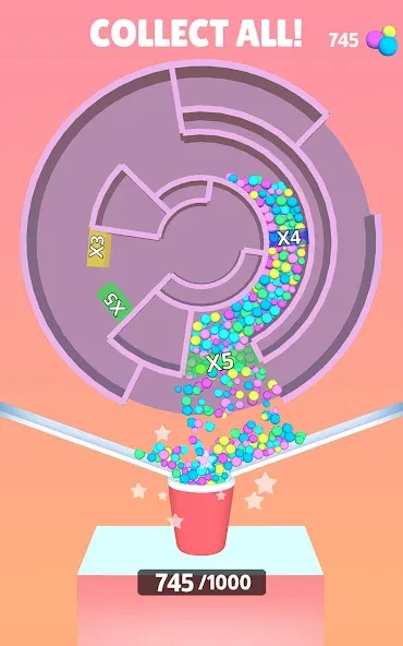 Multi Maze 3D [МОД Много денег] APK Android Screenshot 1