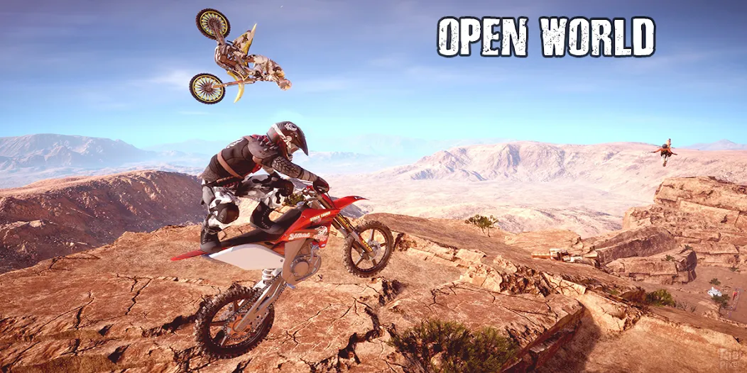 Dirt MX Bikes KTM Motocross 3D (Дирт МХ Байкс КТМ Мотокросс 3Д) [МОД Все открыто] APK Android Screenshot 1