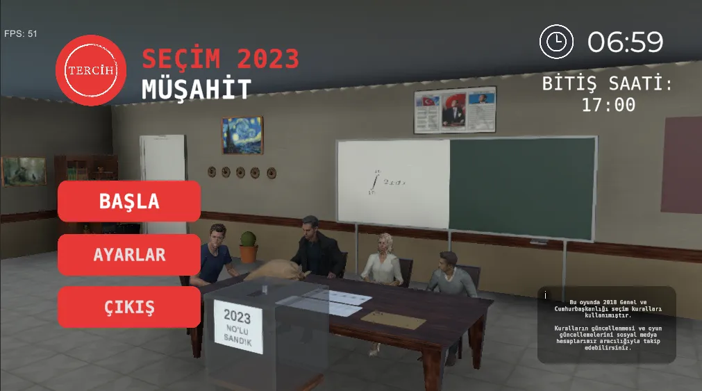Seçim 2023 Müşahit oyunu [МОД Premium] APK Android Screenshot 1