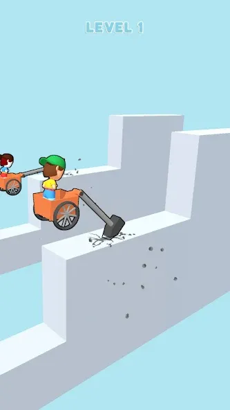 Hammer Race 3D (Хаммер Рейс 3D) [МОД Mega Pack] APK Android Screenshot 3