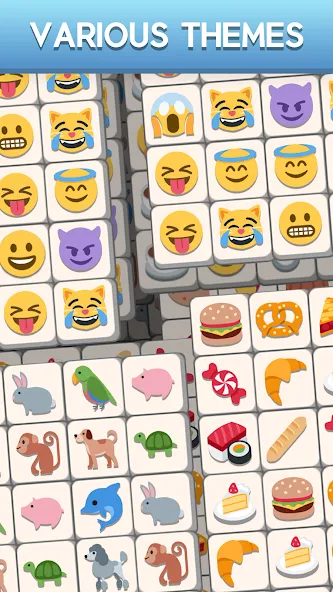 Tile Match Emoji -Triple Tile (Тил Матч Эмоджи) [МОД Все открыто] APK Android Screenshot 4