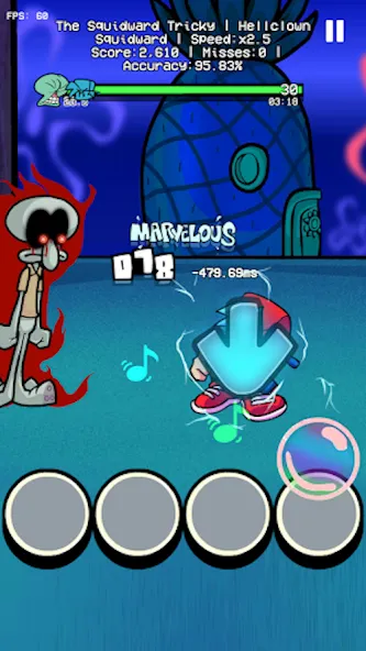 Trickward Undersea Beat Battle (Триковый Фанкин Мод против БФ) [МОД Меню] APK Android Screenshot 1