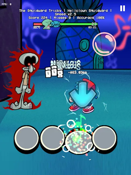 Trickward Undersea Beat Battle (Триковый Фанкин Мод против БФ) [МОД Меню] APK Android Screenshot 4
