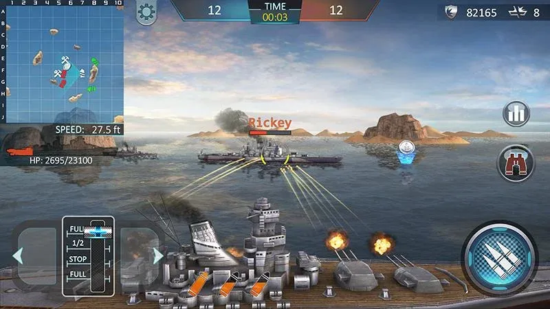 Warship Attack 3D [МОД Все открыто] APK Android Screenshot 1