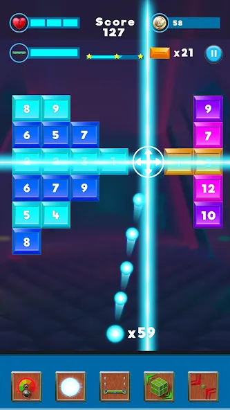 Brick Breaker- Bricks 3d Game (Бриксандболл) [МОД Mega Pack] APK Android Screenshot 1