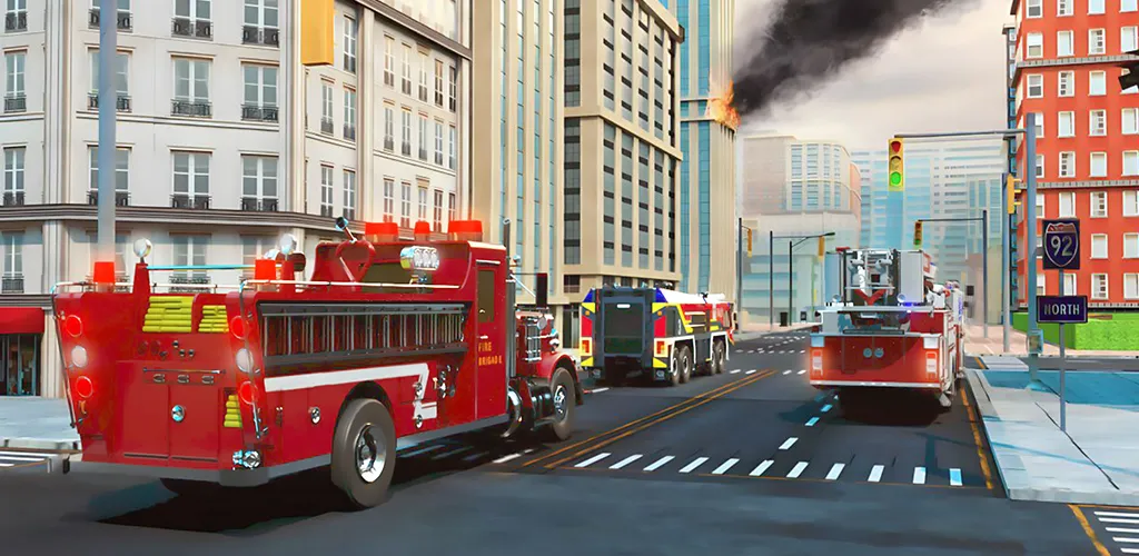 Real Firefighter 3D Simulator (Реальный Пожарник 3D Симулятор) [МОД Все открыто] APK Android Screenshot 3