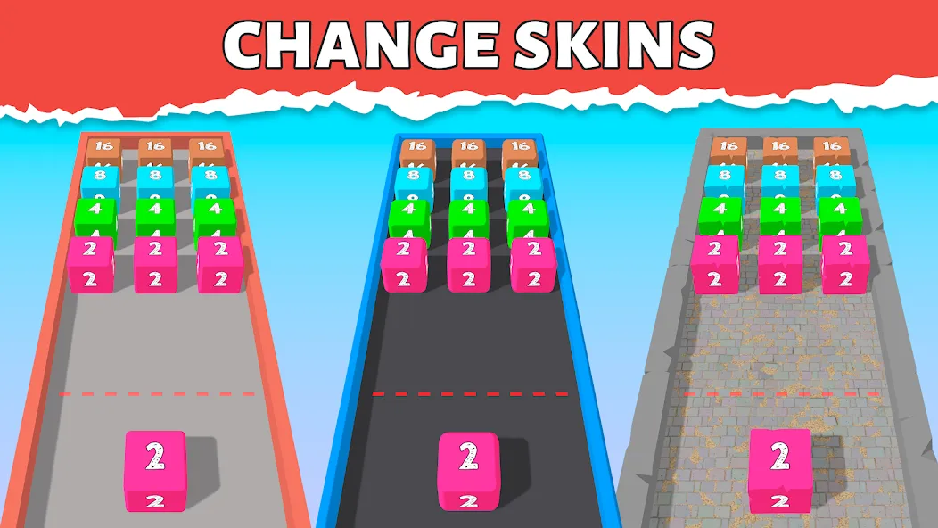 Bounce Merge 2048 Join Numbers [МОД Mega Pack] APK Android Screenshot 1