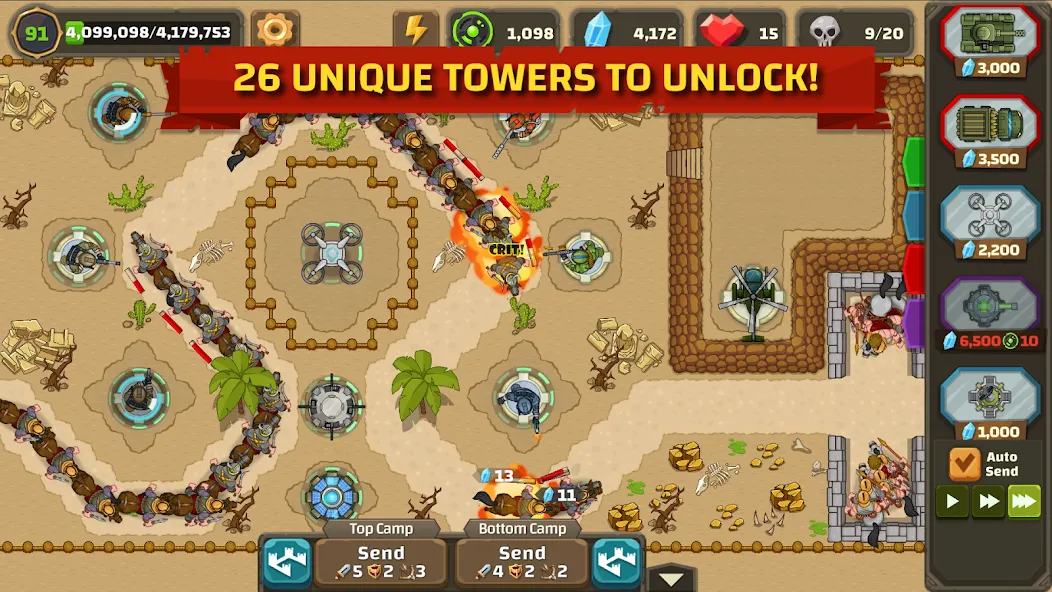Ancient Allies Tower Defense (Аншент Эллайес Тауэр Дефенс) [МОД Много денег] APK Android Screenshot 1