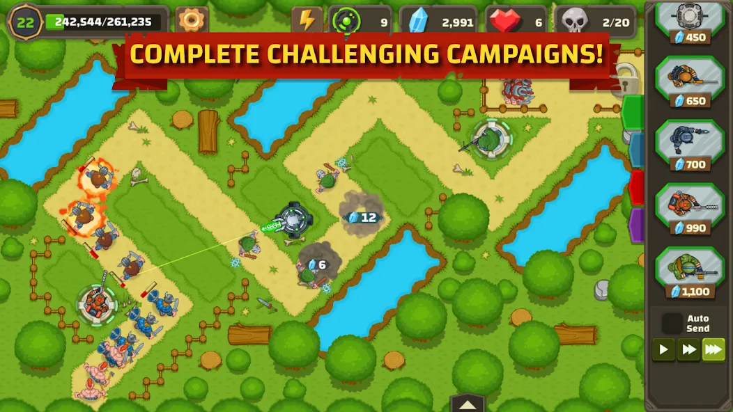 Ancient Allies Tower Defense (Аншент Эллайес Тауэр Дефенс) [МОД Много денег] APK Android Screenshot 2