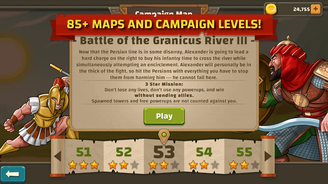 Ancient Allies Tower Defense (Аншент Эллайес Тауэр Дефенс) [МОД Много денег] APK Android Screenshot 5