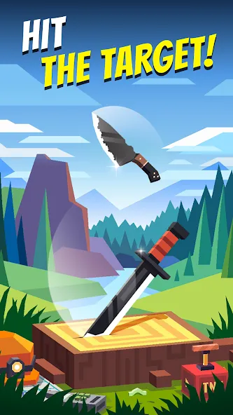Flippy Knife: 3D flipping game (Флиппи Найф) [МОД Много денег] APK Android Screenshot 1