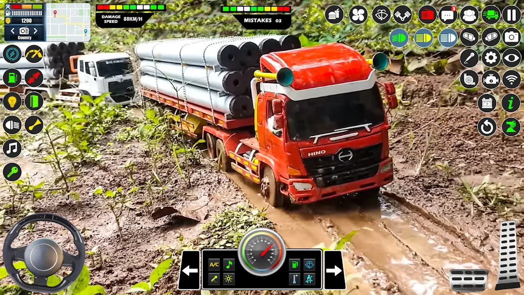 Mud Truck Runner Simulator 3D [МОД Mega Pack] APK Android Screenshot 2