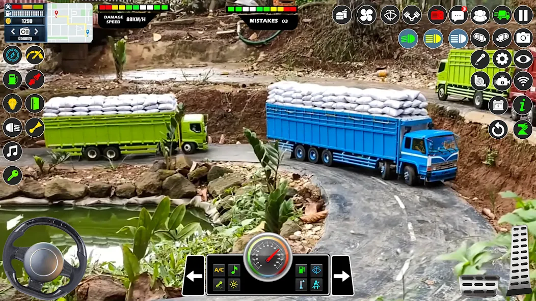 Mud Truck Runner Simulator 3D [МОД Mega Pack] APK Android Screenshot 3