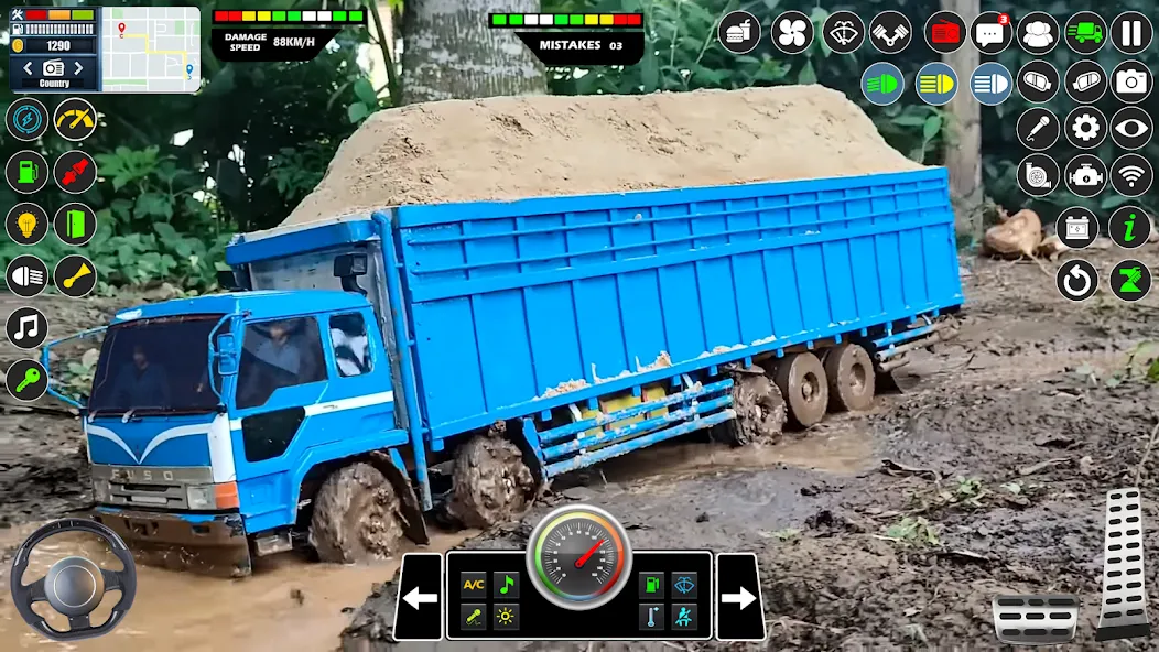 Mud Truck Runner Simulator 3D [МОД Mega Pack] APK Android Screenshot 4