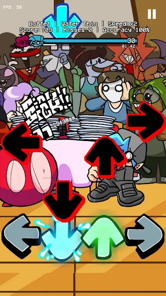 GF Buffet Night Burstin Mod (ФНФ Буфет Найт Берстин Мод) [МОД Все открыто] APK Android Screenshot 1