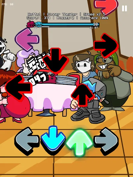 GF Buffet Night Burstin Mod (ФНФ Буфет Найт Берстин Мод) [МОД Все открыто] APK Android Screenshot 5