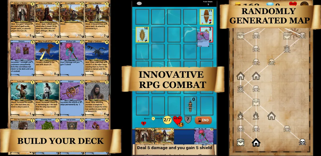 RogueShip - RPG Roguelike Card (РоугеШип) [МОД Все открыто] APK Android Screenshot 2