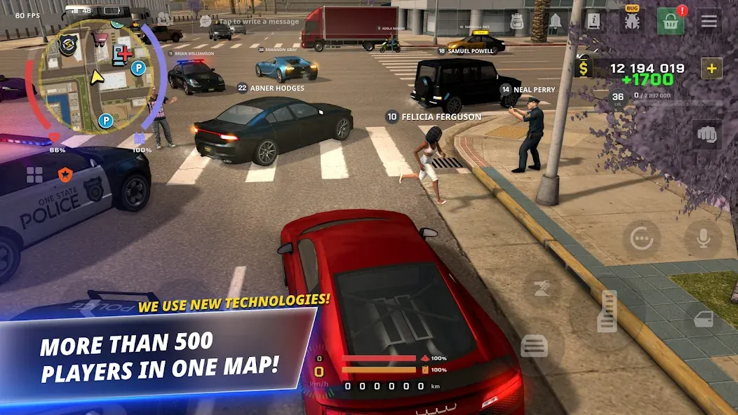 One State RP - Life Simulator (Ван Стейт РП) [МОД Бесконечные монеты] APK Android Screenshot 1