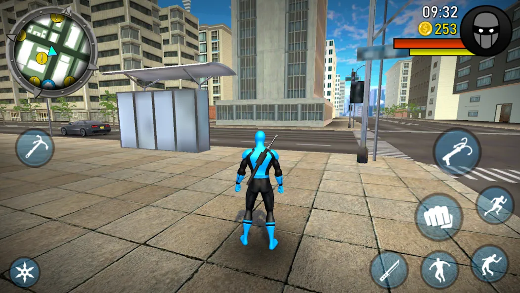 Blue Ninja : Superhero Game (Блу Ниндзя) [МОД Unlocked] APK Android Screenshot 4
