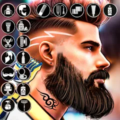 Barber Shop Hair Cut Sim Games (Барбершоп игры на подстригание волос) [МОД Premium] APK Android