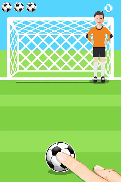 Penalty Shootout Game Offline (Пенальти игра без подключения к интернету) [МОД Unlocked] APK Android Screenshot 1