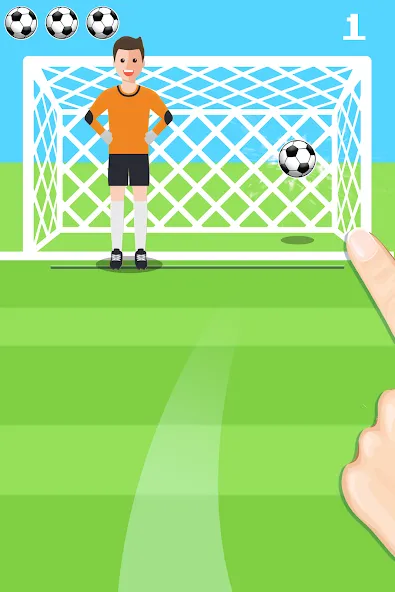 Penalty Shootout Game Offline (Пенальти игра без подключения к интернету) [МОД Unlocked] APK Android Screenshot 3