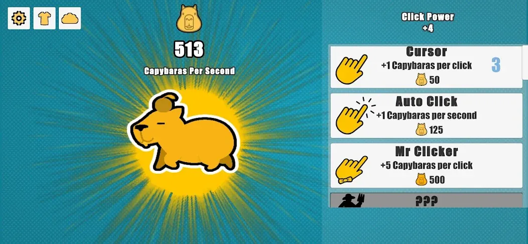 Capybara Clicker (Капибара Кликер) [МОД Меню] APK Android Screenshot 1