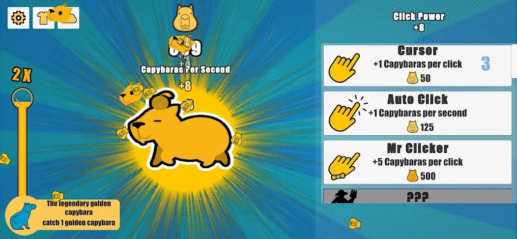 Capybara Clicker (Капибара Кликер) [МОД Меню] APK Android Screenshot 2