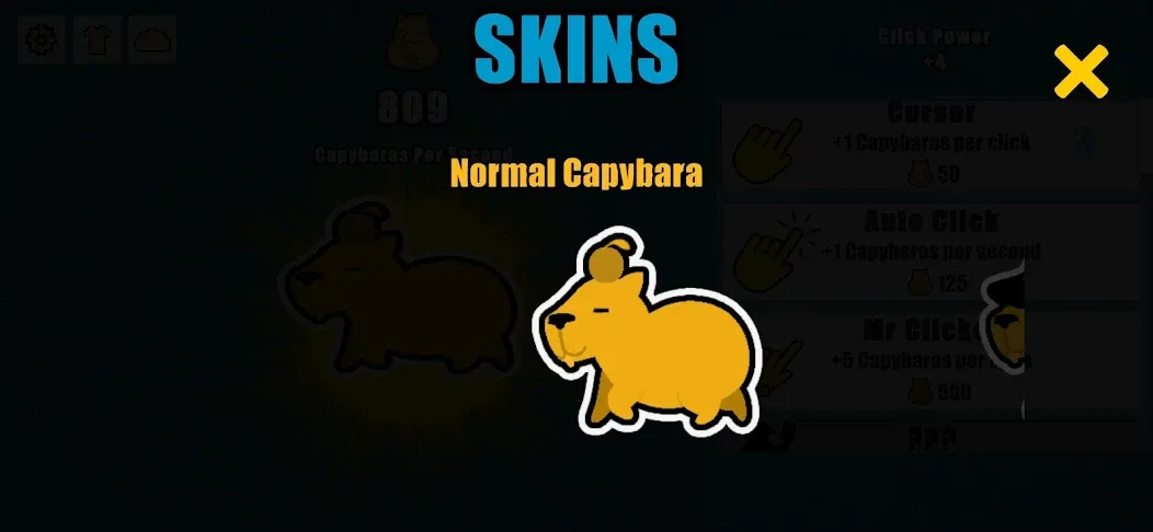 Capybara Clicker (Капибара Кликер) [МОД Меню] APK Android Screenshot 3