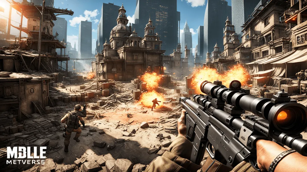 FPS Commando Shooting Games 3D [МОД Бесконечные монеты] APK Android Screenshot 1