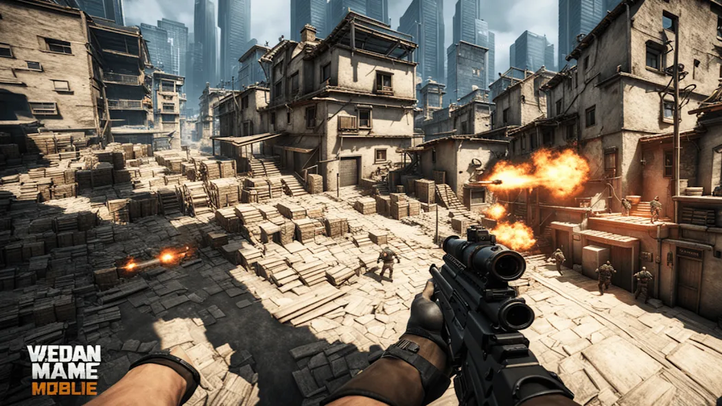 FPS Commando Shooting Games 3D [МОД Бесконечные монеты] APK Android Screenshot 2