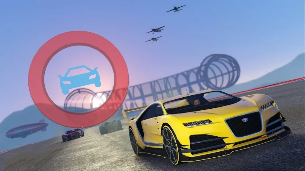 Mega Ramp Car Offline Games [МОД Много денег] APK Android Screenshot 1