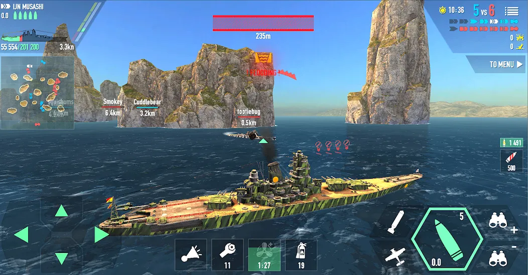 Battle of Warships: Online (Баттл оф Уоршипс) [МОД Много денег] APK Android Screenshot 4