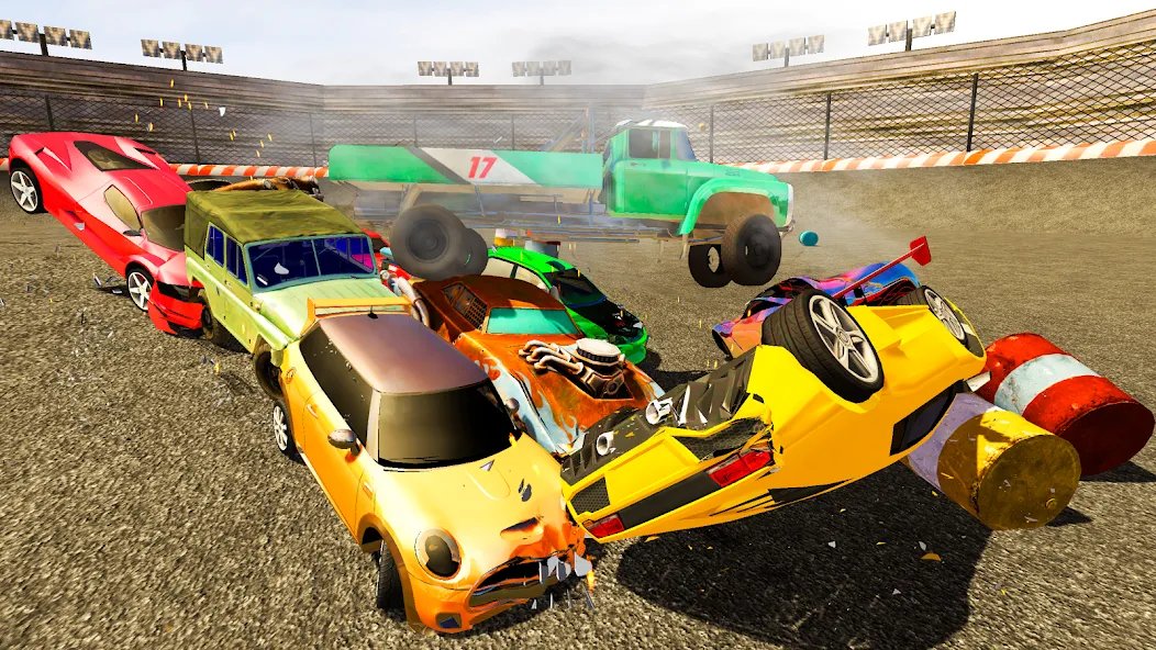 Demolition Derby Mad Car Crash (Дерби Деструкция Симулятор) [МОД Все открыто] APK Android Screenshot 3