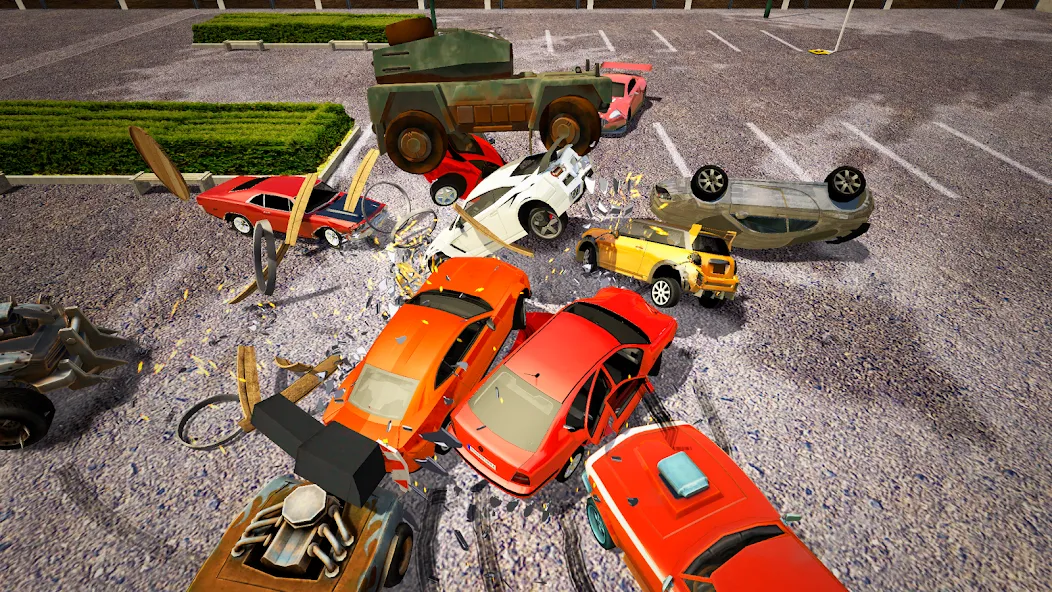 Demolition Derby Mad Car Crash (Дерби Деструкция Симулятор) [МОД Все открыто] APK Android Screenshot 4