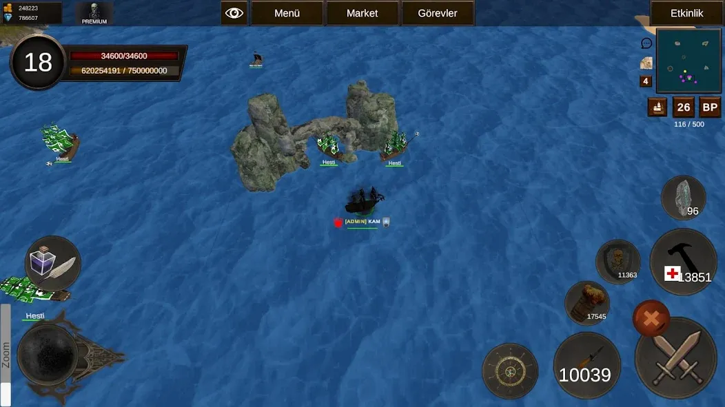 Naval Battle Online (Навальное Сражение Онлайн) [МОД Меню] APK Android Screenshot 1