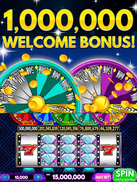 Spin Vegas Slots: Slot Games (Спин Вегас слоты) [МОД Все открыто] APK Android Screenshot 1