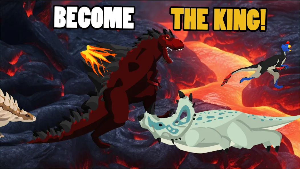 T-Rex Fights More Dinosaurs [МОД Mega Pack] APK Android Screenshot 4