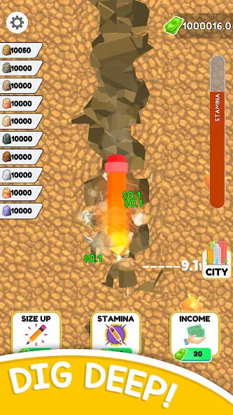 Pen Dig (Пен Диг) [МОД Mega Pack] APK Android Screenshot 2