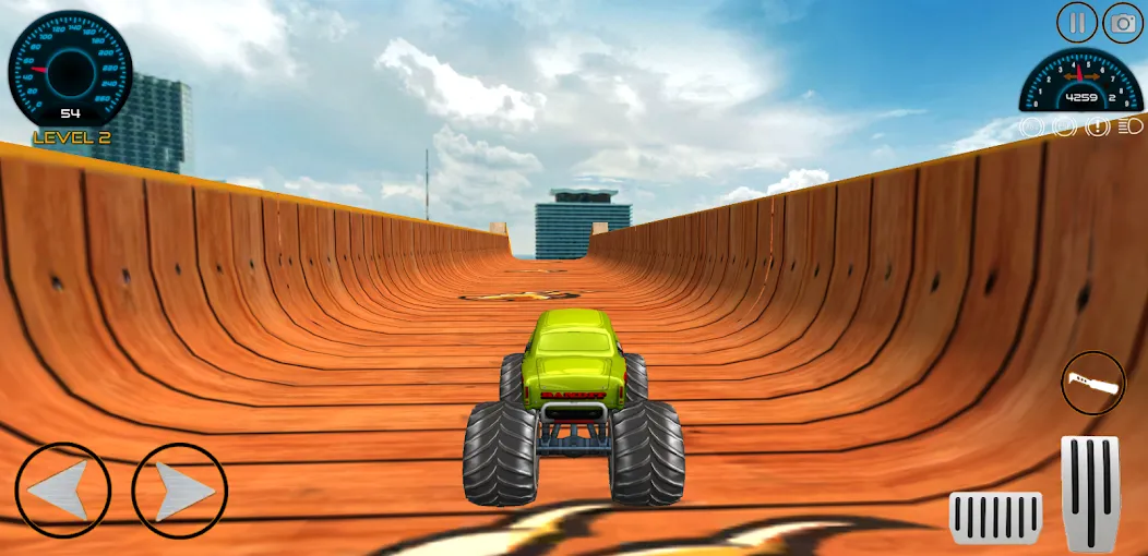 Monster Truck Car Game 3d (Монстр Трак Стант) [МОД Все открыто] APK Android Screenshot 5