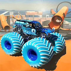 Monster Truck Car Game 3d (Монстр Трак Стант) [МОД Все открыто] APK Android