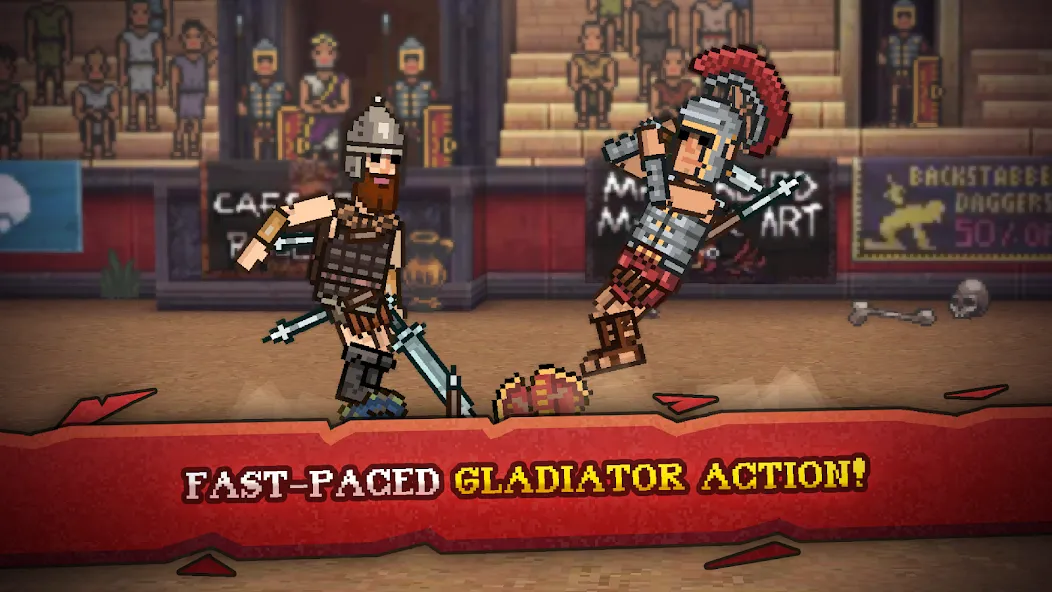 Gladihoppers - Gladiator Fight (Гладихопперс) [МОД Много денег] APK Android Screenshot 1