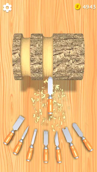 Wood Turning 3D - Carving Game [МОД Unlocked] APK Android Screenshot 1