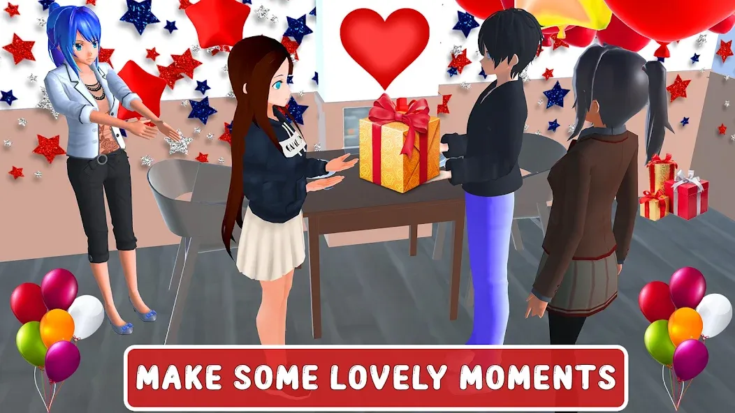 Anime High School Love Story [МОД Unlocked] APK Android Screenshot 4