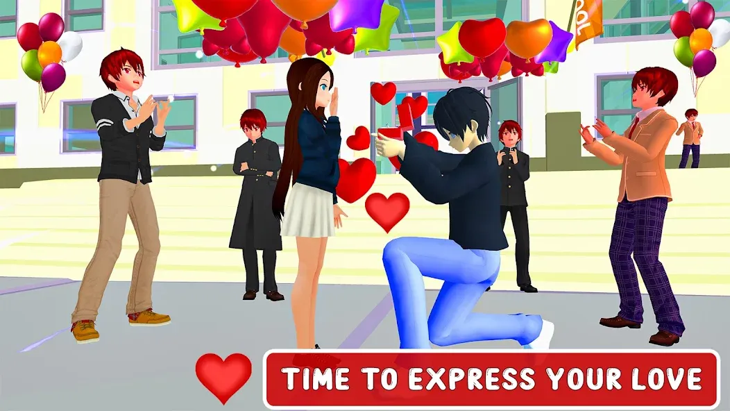 Anime High School Love Story [МОД Unlocked] APK Android Screenshot 5